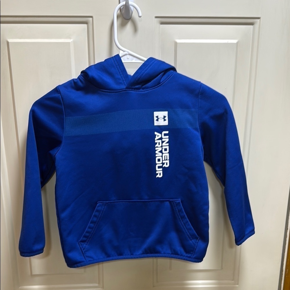 Kids Under Armour Blue Sweatshirt Hoodie size YXS